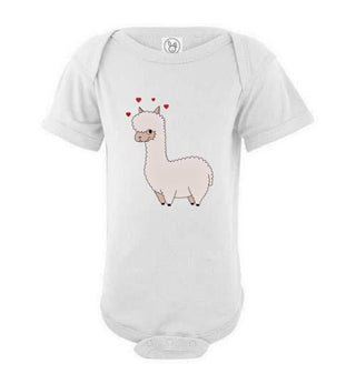 t-shirt: Alpaca Love Infant Fine Jersey Bodysuit Onesie - Choice Alpaca Products-TS.99058067