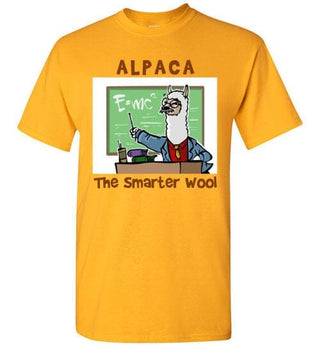t-shirt: Alpaca The Smarter Wool Gildan Short-Sleeve Gold S 