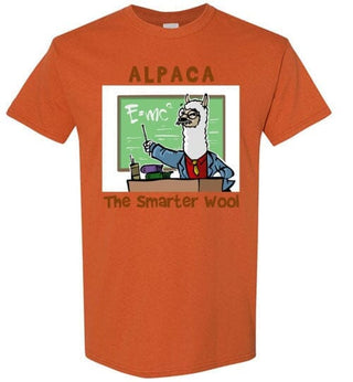 t-shirt: Alpaca The Smarter Wool Gildan Short-Sleeve Texas Orange S 