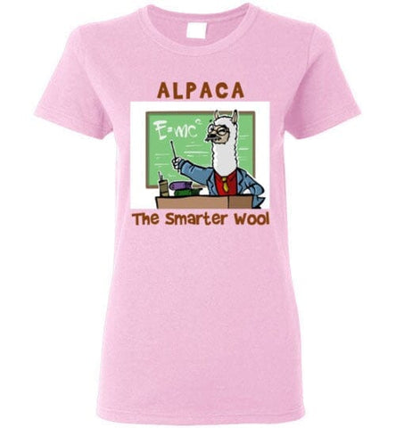 t-shirt: Alpaca The Smarter Wool Ladies Short-Sleeve Light Pink S 