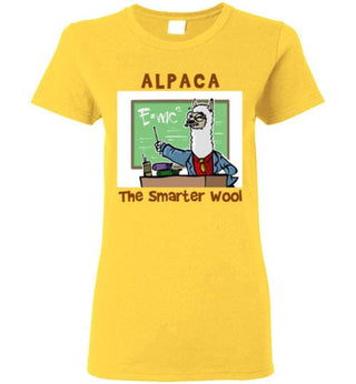 t-shirt: Alpaca The Smarter Wool Ladies Short-Sleeve - Choice Alpaca Products-TS.103593479