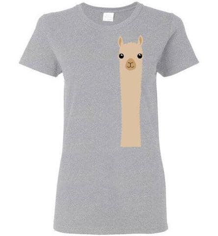 t-shirt: Alpaca Watching Gildan Ladies - Purely Alpaca