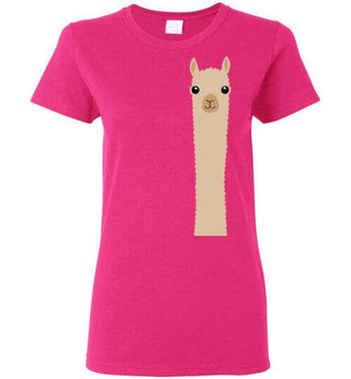 TS.84709517-t-shirt: Alpaca Watching Gildan Ladies