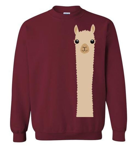 t-shirt: Alpaca Watching Gildan Sweatshirt - Purely Alpaca
