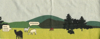 402-sm-t-shirt: Alpacas in Meadow Scene