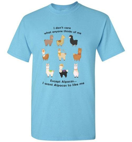 t-shirt: I Want Alpacas to Like Me Gildan Short-Sleve