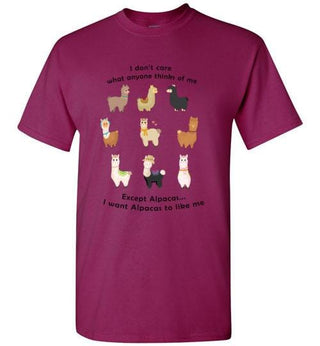 TS.101354903-t-shirt: I Want Alpacas to Like Me Gildan Short-Sleve