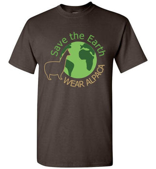t-shirt: Save the Earth Wear Alpaca Gildan Short-Sleeve - Choice Alpaca Products-TS.103593231