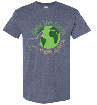 t-shirt: Save the Earth Wear Alpaca Gildan Short-Sleeve - Choice Alpaca Products-TS.103593253