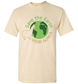 t-shirt: Save the Earth Wear Alpaca Gildan Short-Sleeve - Choice Alpaca Products-TS.103593264
