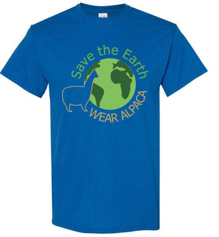 t-shirt: Save the Earth Wear Alpaca Gildan Short-Sleeve - Choice Alpaca Products-TS.103593275