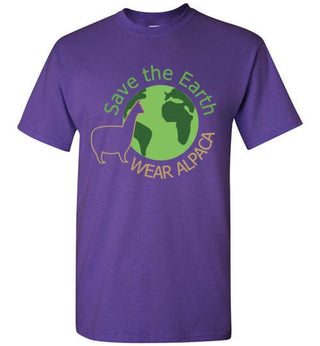 t-shirt: Save the Earth Wear Alpaca Gildan Short-Sleeve - Choice Alpaca Products-TS.103593284