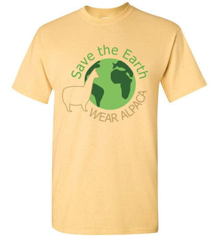 t-shirt: Save the Earth Wear Alpaca Gildan Short-Sleeve - Choice Alpaca Products-TS.103593295