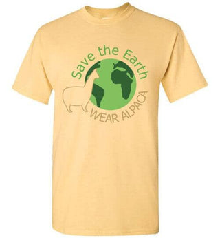 t-shirt: Save the Earth Wear Alpaca - Short-Sleeve - Purely Alpaca