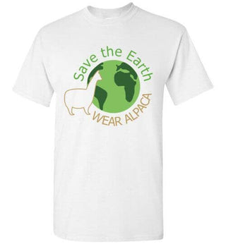 TS.84710915-t-shirt: Save the Earth Wear Alpaca - Short-Sleeve