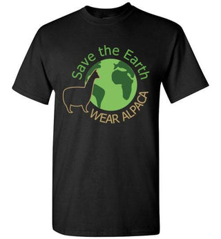 TS.84710926-t-shirt: Save the Earth Wear Alpaca - Short-Sleeve