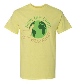 TS.84710937-t-shirt: Save the Earth Wear Alpaca - Short-Sleeve