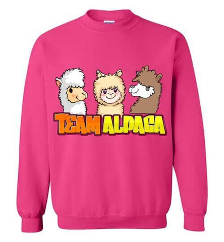 t-shirt: Team Alpaca Gildan Crewneck Sweatshirt - Purely Alpaca
