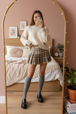Tall Rib Knit Knee-Hi Alpaca Socks - Choice Alpaca Products-YLLA-md-MRGO
