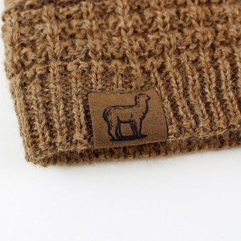 Textured Alpaca Slouch Beanie Hat 