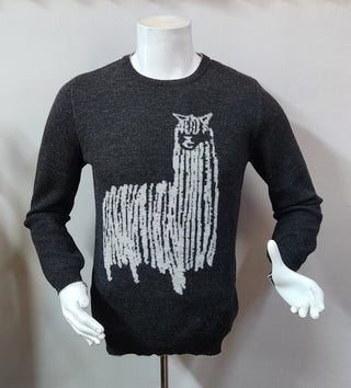 Watchful Sire 100% Baby Alpaca Sweater - Choice Alpaca Products-KATA-A3977-M