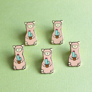ww_alpaca_cactus_pin-Wild Whimsy Alpaca Cactus Pin