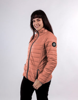 Women's Alpafill Puffer Alpaca Jacket - Choice Alpaca Products-WOMALPMAUHPUPRKXS
