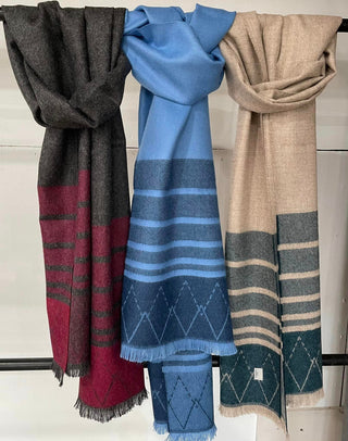 ZigZag Alpaca Scarf - Choice Alpaca Products-WD15748-comb3